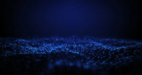 Glittering Particle Wave , abstract background 3d rendering Stock Footage 116526978