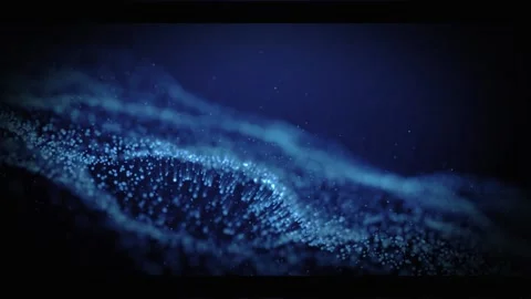 Glittering Particle Wave Stock Footage 194549584