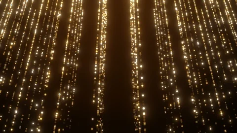 Glittering particles falling gold background Video stock 121442747