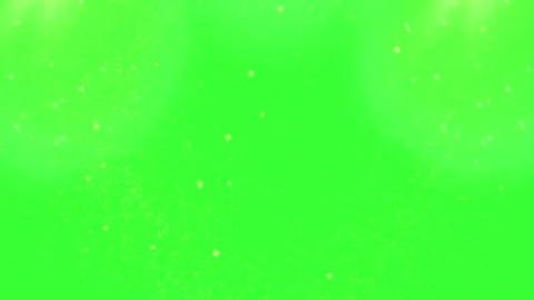 Glittering particles on green screen with sparkling light Video stock 337087887
