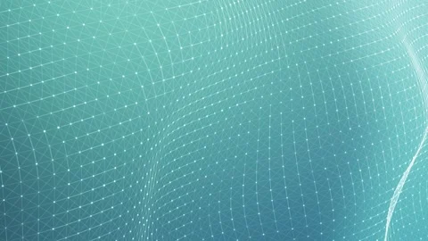 Glittering particles network swirling through vibrant blue tones Video stock 294259129