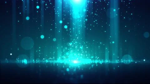 Glittering particles shiny lights elegant abstract background Stock Illustration