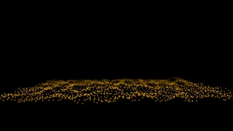 Glittering particles sparkle and drift along. Stock Footage 105054494