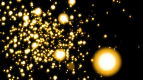 Glittering particles sparkle and drift along on a soft current Illustrazione stock