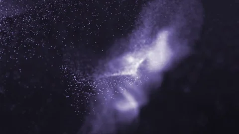 Glittering particles spreading in space. Stock Footage 105138882