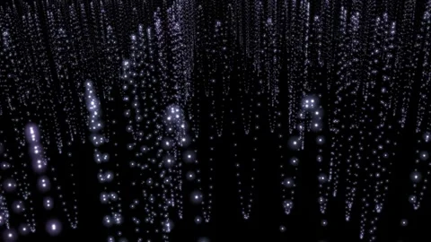 Glittering purple particles falling down like abstract rain Stock Footage 327625038