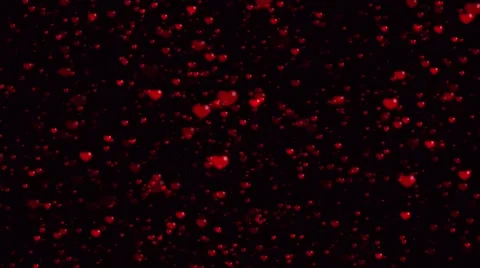 Glittering Red Hearts Stock Footage 59761805