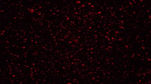 Glittering Red Hearts Stock Footage 59763334