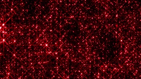 Glittering Red Stars Raining Background Loop Stock Footage 283766782
