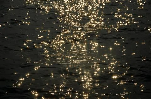 Glittering sea surface background Stock Photos