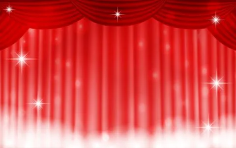 Glittering stage curtain background material Stock Illustration