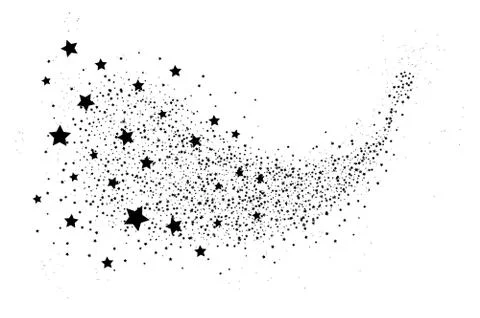 Glittering star dust circle Stock Illustration