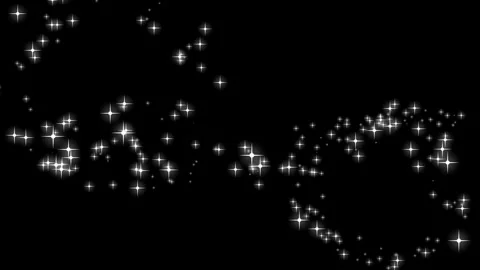 Glittering Star Dust Trail Animation With Sparkling Particles And Light Stars Stock Footage 340525919