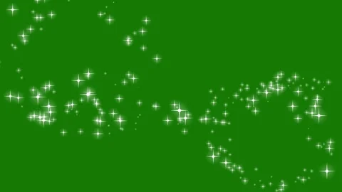 Glittering Star Dust Trail Animation With Sparkling Particles On Green Screen Stock Footage 340525920