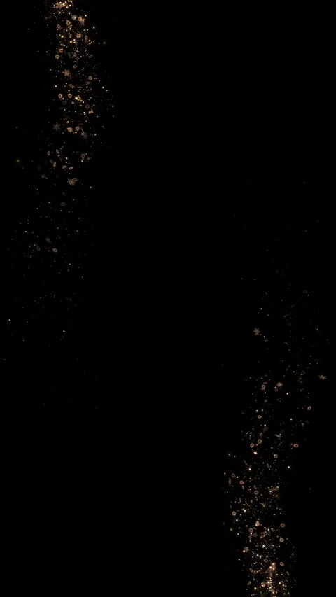 Glittering star dust trail sparkling particles Golden glitter Magic lights logo Stock Footage 333893515