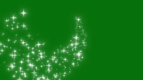 Glittering Star Dust Trail with Twinkling Sparkle Line on Green Screen 4K Stock Footage 343750595