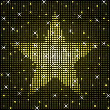 Glittering Star Stock Illustration