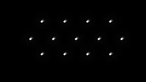 Glittering Star Twinkle Animation, Bright Blinking Stars Black 4K Loop Vidéo 334240543