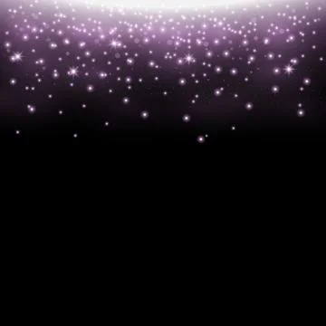Glittering stardust, sparkling particles, Stock Illustration