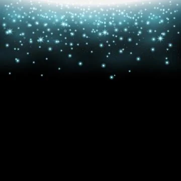 Glittering stardust, sparkling particles, Stock Illustration
