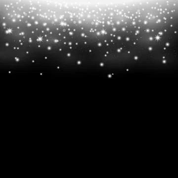 Glittering stardust, sparkling particles, Stock Illustration