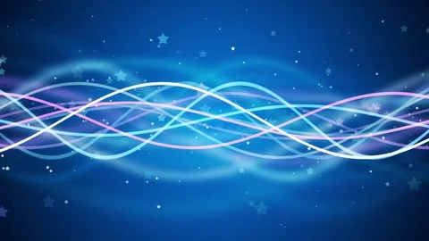 Glittering Stars and Dynamic Waves Stock Footage 78594342