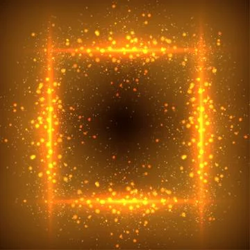 Glittering stars on bokeh background Stock Illustration