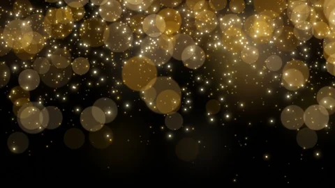 Glittering stars rain particles effect Stock Footage 125984777