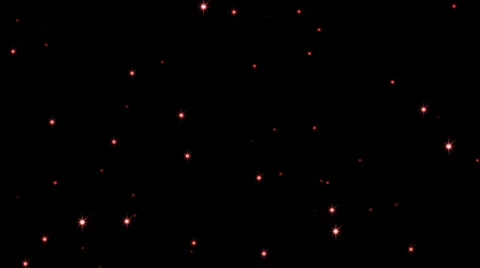 Glittering stars on transparency, red Stock Footage 32597650