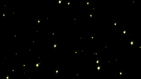 Glittering stars on transparency, yellow Stock Footage 32597657