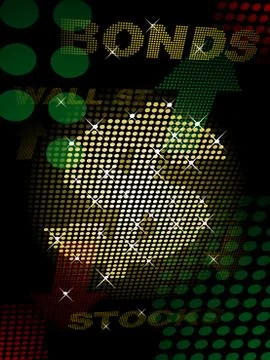 Glittering stock ticker background Stock Illustration