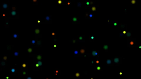 Glittering twinkles on transparency, loopable, colored, rainbow Stock Footage 32583097