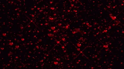 Glittering Valentine Hearts Stock Footage 59761520