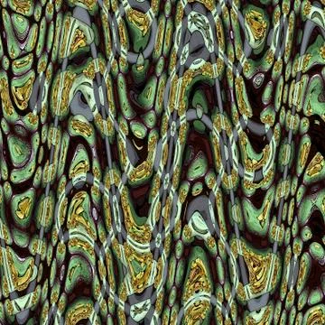 Glittering wave. Wavy pattern on black background. Light effect. Illustrazione stock