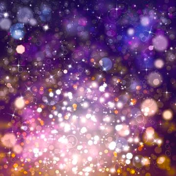 Glittery beautiful bokeh background Stock Illustration