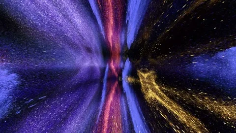Glittery Space Warp Background Stock Footage 264767747