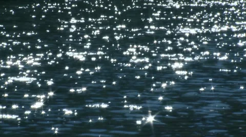 Glittey Blue River Water Stock Footage 44409242