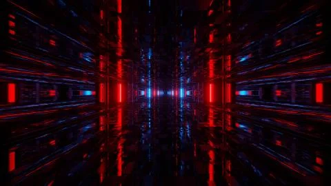 Glitzing Techno Light Dark Portal 4k uhd 3d illustration background Illustrazione stock