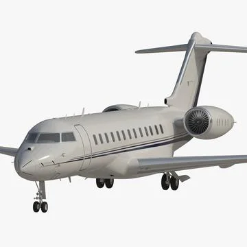 Global 6000 Jet 3D Model