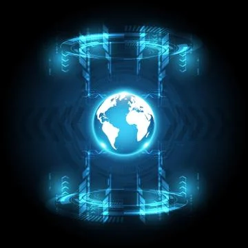 Global Abstract technology  background communication concept Illustrazione stock