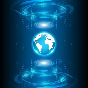 Global Abstract technology  background communication concept Stock Illustration
