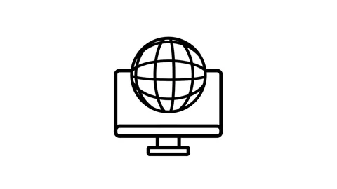 Global Access Computer Interface Stock Footage 336064233
