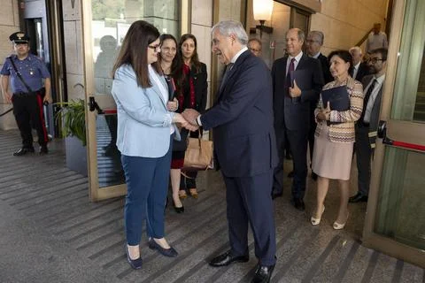 Global Alliance for the Two-State Solution meeting in Rome, Roma, Italy - 29 Jul 库存照片