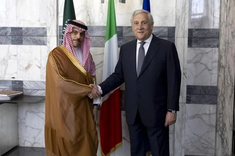 Global Alliance for the Two-State Solution meeting in Rome, Roma, Italy - 29 Jul 库存照片