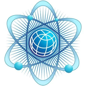 Global atom Stock Illustration