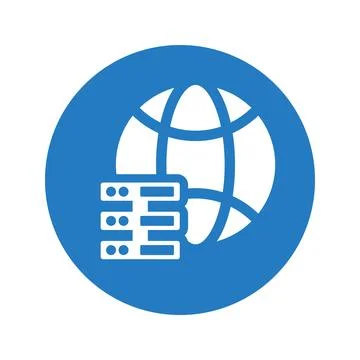 Global, big data icon. Stock Illustration