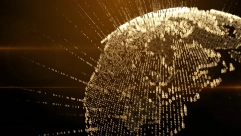 Global bitcoin blockchain adoption decentralized financial transactions Stock Footage 160388241