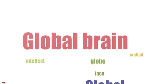 Global Brain Wordcloud Animated Isolated Stock Footage 103097473