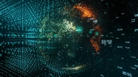 Global business cloud computing service of big data information technology Video stock 106364883