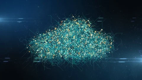 Global business cloud computing service of big data information technology Video stock 108695101